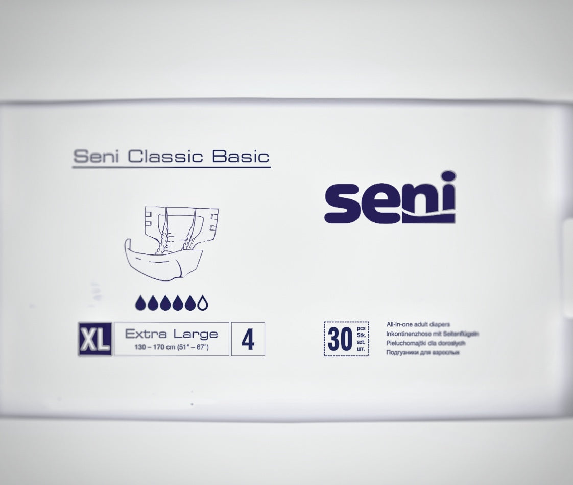 seni Classic basic Inkontinenznose, Grolse
S-XL - 30 Stück - | Packung (30 Stück)
