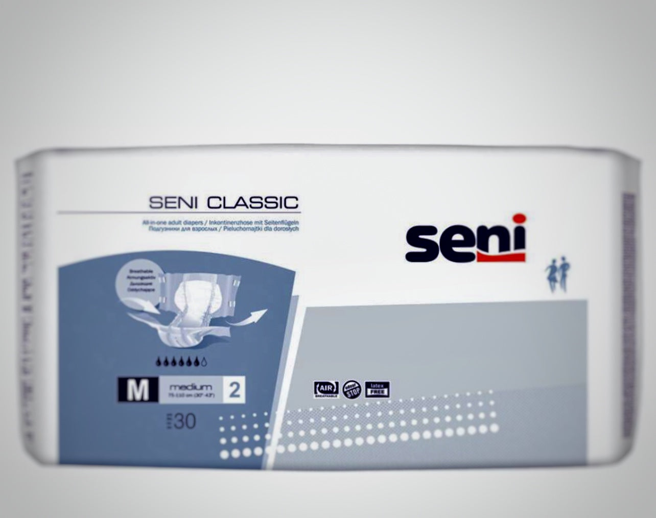Seni Classic Basic Inkontinenzhose, Größe
M-XL - 30 Stück - M | Packung (30 Stück)